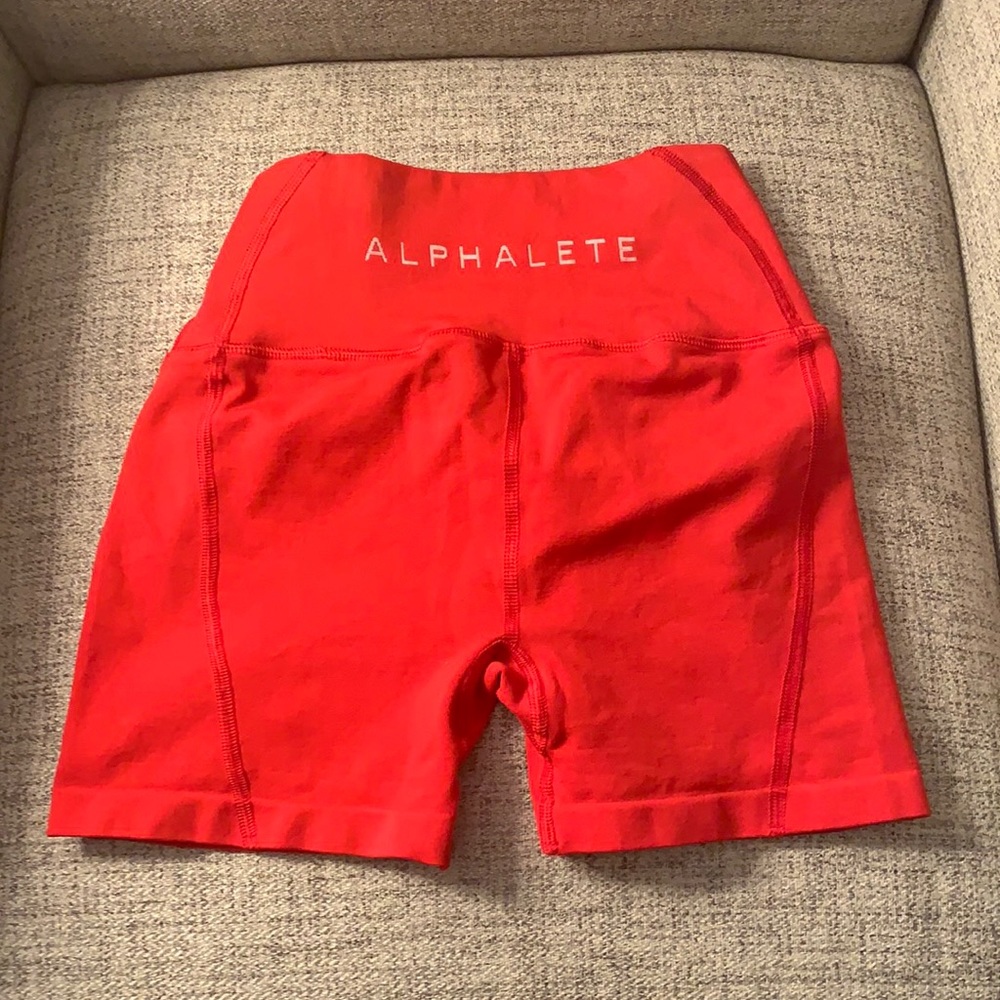 Alphalete red shorts